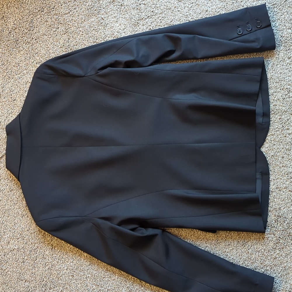 Theory Black Wool Blazer Jacket FLAW - Picture 2 of 11